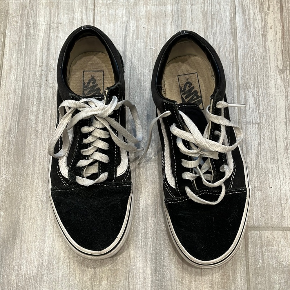Vans Canvas Old Skool-Black and White